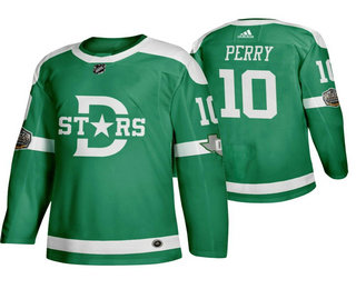 Men's Dallas Stars #10 Corey Perry Green 2020 Winter Classic adidas Hockey Stitched NHL Jersey