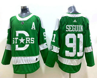 Men's Dallas Stars #91 Tyler Seguin Green 2020 Winter Classic adidas Hockey Stitched NHL Jersey