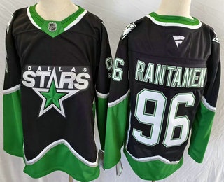 Men's Dallas Stars #96 Mikko Rantanen Black Authentic Jersey