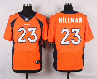 Men's Denver Broncos #23 Ronnie Hillman Orange Team Color NFL Nike Elite Jersey