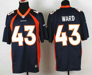 Men's Denver Broncos #43 T. J. Ward Navy Blue Alternate NFL Nike Elite Jersey