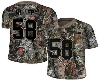 Men's Denver Broncos #58 Von Miller Camo Stitched NFL Rush Realtree Nike Limited Jersey