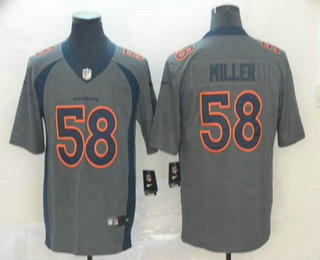 Men's Denver Broncos #58 Von Miller Gray 2019 Inverted Legend Stitched NFL Nike Limited Jersey