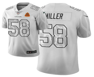 Men's Denver Broncos #58 Von Miller White 2019 City Edition Vapor Stitched NFL Nike Limited Jersey