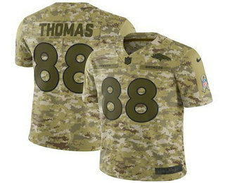 Men's Denver Broncos #88 Demaryius Thomas 2018 Camo Salute to Service Stitched NFL Nike Limited Jersey