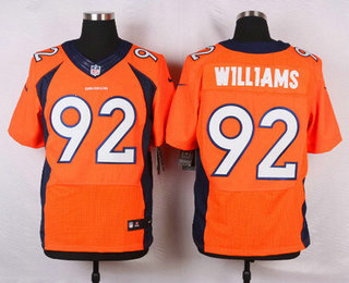 Men's Denver Broncos #92 Sylvester Williams Orange Team Color NFL Nike Elite Jersey