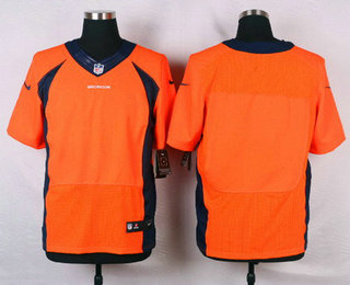 Men's Denver Broncos Blank Orange Team Color NFL Nike Elite Jersey
