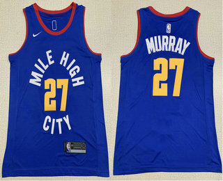 Men's Denver Nuggets #27 Jamal Murray New Light Blue 2019 Nike Swingman Stitched NBA Jersey