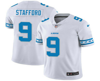 Men's Detroit Lions #9 Matthew Stafford White 2019 NEW Vapor Untouchable Stitched NFL Nike Limited Jersey