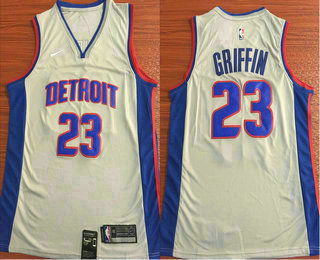 Men's Detroit Pistons #23 Blake Griffin New Gray 2019 Nike Swingman Stitched NBA Jersey
