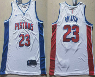 Men's Detroit Pistons #23 Blake Griffin White 2019 Nike Swingman Stitched NBA Jersey
