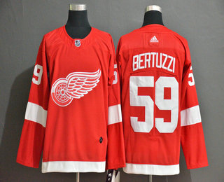Men's Detroit Red Wings #59 Tyler Bertuzzi Red Adidas Stitched NHL Jersey
