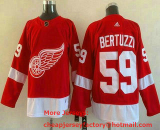 Men's Detroit Red Wings #59 Tyler Bertuzzi Red Authentic Jersey