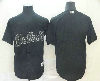 Men's Detroit Tigers Black 2019 Players' Weekend Stitched Nickname Jersey