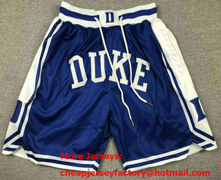 Men's Duke Blue Devils Blue Just Don Shorts