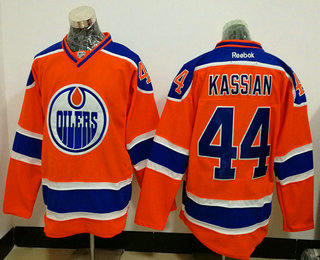 Men's Edmonton Oilers #44 Zack Kassian Orange Alternate Stitched NHL Reebok Hockey Jersey