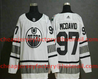 Men's Edmonton Oilers #97 Connor McDavid White 2019 NHL All-Star Game Adidas Stitched NHL Jersey