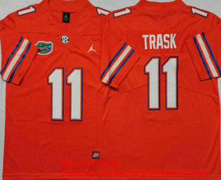 Men's Florida Gators #11 Kyle Trask Orange 2017 Vapor Untouchable Stitched Nike NCAA Jersey