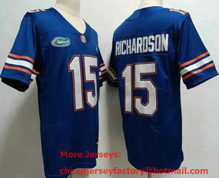 Men's Florida Gators #15 Anthony Richardson Blue College Football Jersey