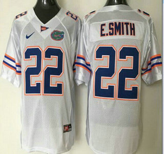 Men's Florida Gators #22 Emmitt Smith White College Football Nike Limited Jersey