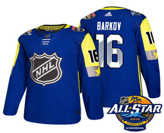 Men's Florida Panthers #16 Aleksander Barkov Blue 2018 NHL All-Star Stitched Ice Hockey Jersey