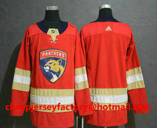 Men's Florida Panthers Blank Red Drift Fashion Adidas Stitched NHL Jersey
