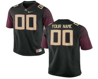 Men's Florida State Seminoles Customized College Football Limited Jersey - Black