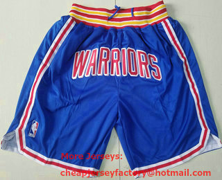 Men's Golden State Warriors  Blue Just Don 2022 Nike City Edition Stitched Swingman Shorts