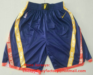 Men's Golden State Warriors Navy Blue 2021 Nike City Edition Stitched Shorts