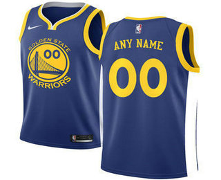 Men's Golden State Warriors Nike Blue Swingman Custom Jersey - Icon Edition