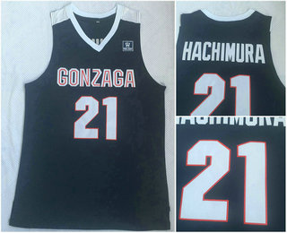 Men's Gonzaga Bulldogs #21 Rui Hachimura Navy Blue College Basketball Jersey
