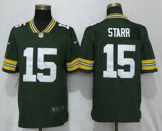 Men's Green Bay Packers #15 Bart Starr Green 2017 Vapor Untouchable Stitched NFL Nike Limited Jersey