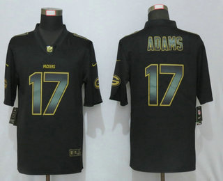 Men's Green Bay Packers #17 Davante Adams Black Gold 2019 Vapor Untouchable Stitched NFL Nike Limited Jersey
