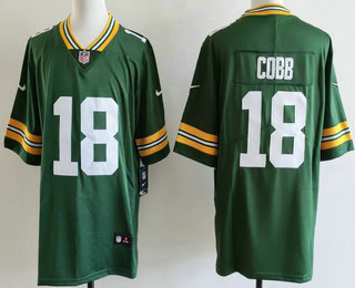 Men's Green Bay Packers #18 Randall Cobb Limited Green Vapor Jersey