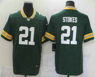 Men's Green Bay Packers #21 Eric Stokes Green 2021 Vapor Untouchable Stitched NFL Nike Limited Jersey