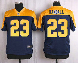 Men's Green Bay Packers #23 Damarious Randall Navy Blue Gold Alternate NFL Nike Elite Jersey