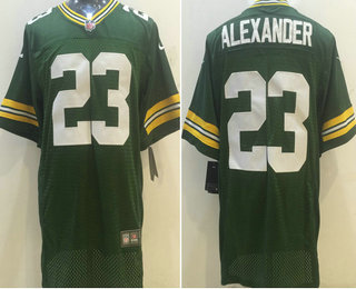 Men's Green Bay Packers #23 Jaire Alexander Green Team Color Stitched NFL Nike Elite Jersey