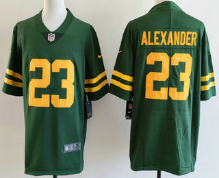 Men's Green Bay Packers #23 Jaire Alexander Limited Green Alternate Vapor Jersey