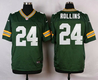 Men's Green Bay Packers #24 Quinten Rollins Green Team Color NFL Nike Elite Jersey