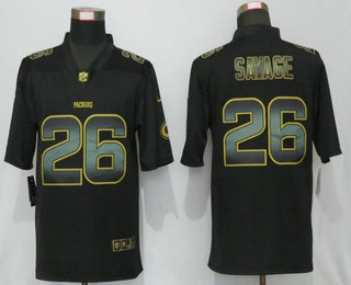 Men's Green Bay Packers #26 Darnell Savage Jr. Black Gold 2019 Vapor Untouchable Stitched NFL Nike Limited Jersey
