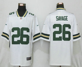 Men's Green Bay Packers #26 Darnell Savage Jr White 2017 Vapor Untouchable Stitched NFL Nike Limited Jersey