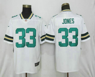 Men's Green Bay Packers #33 Aaron Jones White 2017 Vapor Untouchable Stitched NFL Nike Limited Jersey