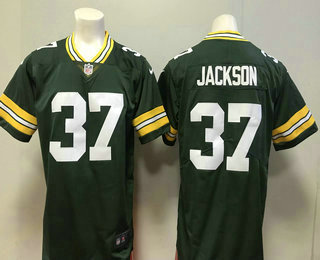 Men's Green Bay Packers #37 Josh Jackson Green Team Color 2018 Vapor Untouchable Stitched NFL Nike Limited Jersey