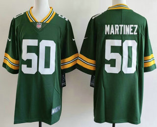 Men's Green Bay Packers #50 Blake Martinez Limited Green Vapor Jersey
