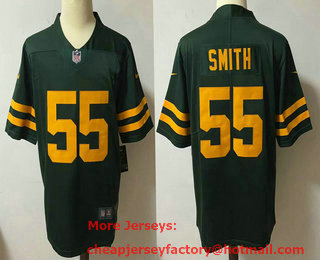 Men's Green Bay Packers #55 ZaDarius Smith Green Yellow 2021 Vapor Untouchable Stitched NFL Nike Limited Jersey