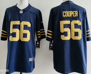 Men's Green Bay Packers #56 Edgerrin Cooper Limited Navy Vapor Jersey