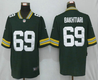 Men's Green Bay Packers #69 David Bakhtiari Green 2017 Vapor Untouchable Stitched NFL Nike Limited Jersey