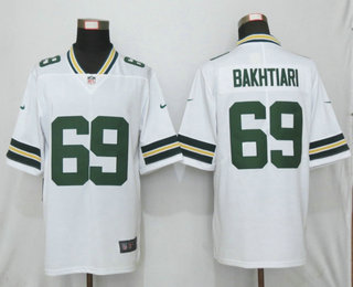 Men's Green Bay Packers #69 David Bakhtiari White 2017 Vapor Untouchable Stitched NFL Nike Limited Jersey