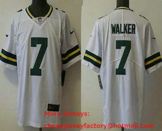 Men's Green Bay Packers #7 Quay Walker White 2021 Vapor Untouchable Stitched NFL Nike Limited Jersey