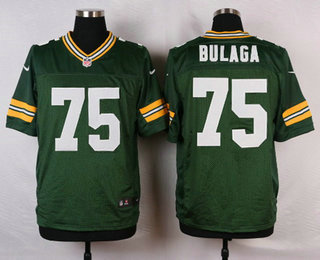 Men's Green Bay Packers #75 Bryan Bulaga Green Team Color NFL Nike Elite Jersey